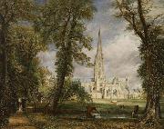 John Constable Salisbury Cathedral from the Bishop's Grounds (mk09) Spain oil painting artist